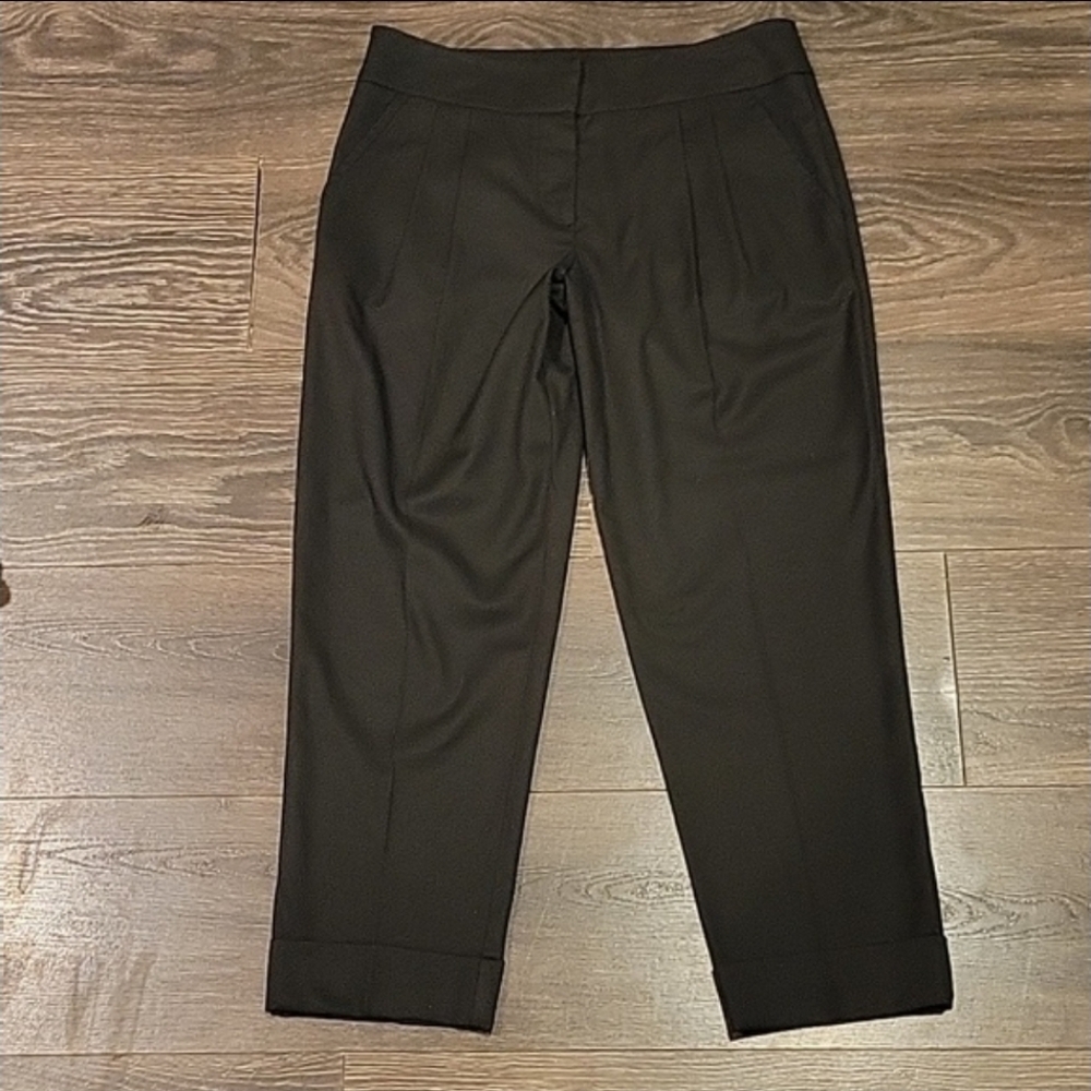 ❤️ NWOT! TRINA TURK PLEATED TAPERED CROP PANTS / TROUSERS, 4 (27)